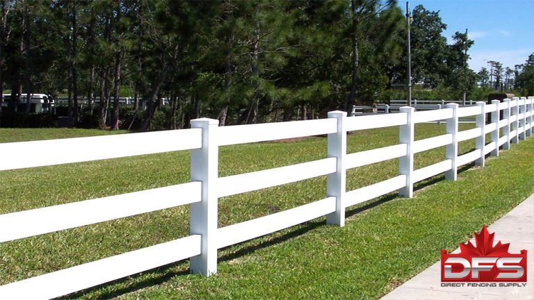 three rail fence white vinyl