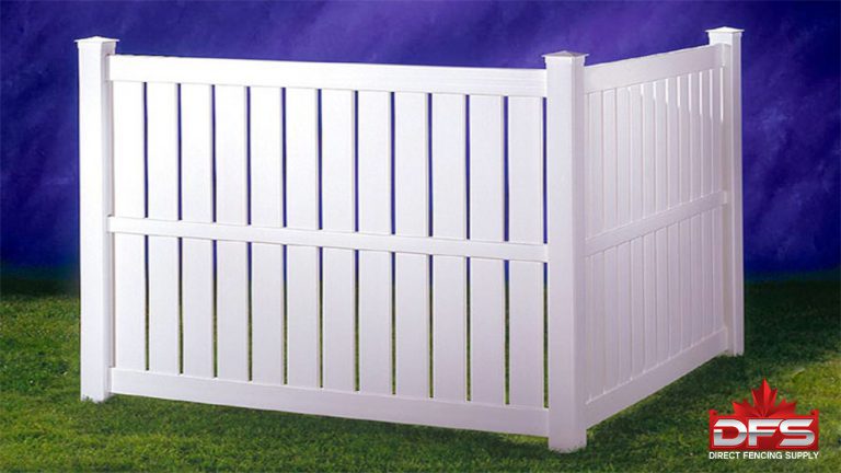 semi-privacy pvc vinyl fence canada