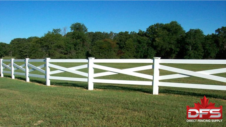ranch rail pvc vinyl fence canada