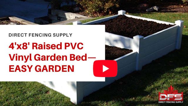 4x8 Vinyl Garden Box Assembling Video YouTube Thumbnail