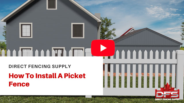 Picket Vinyl Fence Installation YouTube Thumbnail