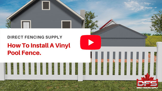 Pool Vinyl Fence Installation YouTube Thumbnail