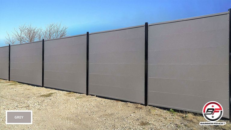 sound barrier fence grey